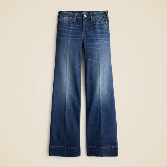 J. Crew Denim - J. Crew Women's Wide-Leg Jeans in Indigo Blue